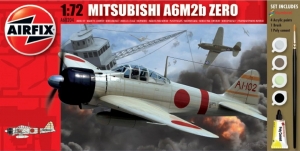 Airfix A68204 1/72 Mitsubishi A6M2b Zero Fighter Model 21 (Zeke) [Gift Set]