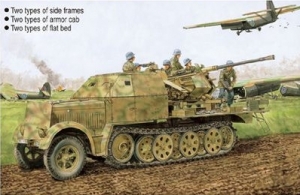 Dragon 6542 1/35 Sd.Kfz.7/2 3.7cm Flak 37 w/Armor Cab