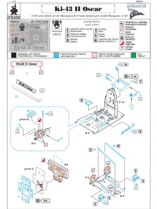 Eduard Zoom Color PE FE202 for 1/48 Ki-43II Oscar [Hasegawa]