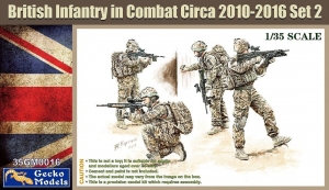 Gecko Models 35GM0016 1/35 British Infantry in Combat (Circa 2010-2016) [Set 2]