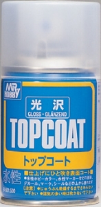 Mr Hobby B501 Mr Topcoat (Water-Based Spray 86ml) [Gloss]