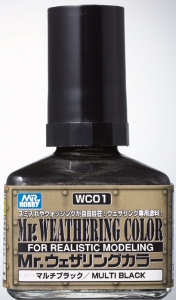 Mr Hobby WC-01 Mr. Weathering Color (40ml) [Multi Black]