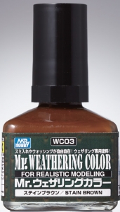 Mr Hobby WC-03 Mr. Weathering Color (40ml) [Stain Brown]