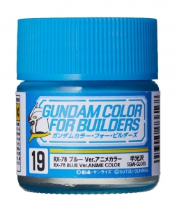 Mr Hobby UG-19 RX-78 Blue Ver. Anime Color (10ml) [Solvent-Based] (Semi-Gloss)