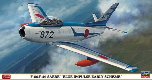 Hasegawa 07381 1/48 F-86F-40 Sabre "Blue Impulse Early Scheme" {sealmodel code: 7.5}