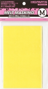 HIQParts MEL-MSK-M Pre-Cut Masking Sticker for Melting Paint Pattern (M) [3 Pcs]