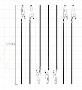 HobbyMio 11077 Painting Clips - Metal Shaft (20 Pcs)