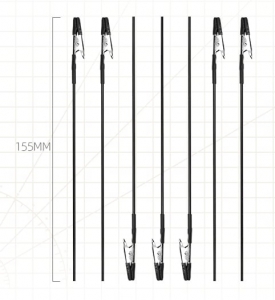 HobbyMio 11133 Painting Clips w/Plastic Caps - Metal Shaft (20 Pcs)
