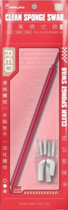 HobbyMio 11681 Foam Swab (3mm x5 & 5mm x5) [Red]