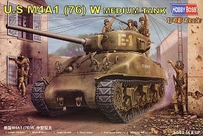 HobbyBoss 84801 1/48 U.S M4A1 (76)W Sherman