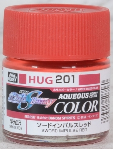 Mr Hobby HUG-201 Sword Impulse Red [Seed Destiny] (Aqueous Color 10ml) [Semi-Gloss]