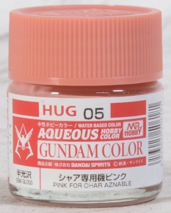 Mr Hobby HUG-05 Pink for Char Aznable (Aqueous Color 10ml) [Semi-Gloss]