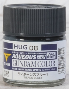 Mr Hobby HUG-08 Titans Blue 1 (10ml) [Aqueous Color] (Semi-Gloss)