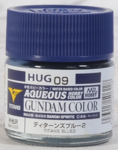 Mr Hobby HUG-09 Titans Blue 2 (10ml) [Aqueous Color] (Semi-Gloss)