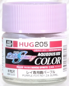 Mr Hobby HUG-205 Purple For Rey Za Burrel [Seed Destiny] (Aqueous Color 10ml) [Semi-Gloss]