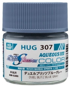 Mr Hobby HUG-307 Duel Blitz Blue Gray [Seed Freedom] (Aqueous Color 10ml) [Semi-Gloss]