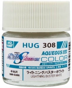 Mr Hobby HUG-308 Lightning Buster White [Seed Freedom] (Aqueous Color 10ml) [Semi-Gloss]