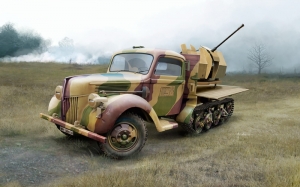 Italeri 6519 1/35 Sd.Kfz.3b Maultier w/Flak 38 (Based on Ford Typ V 3000 S Truck)