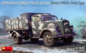 MiniArt 35445 1/35 German 3t Cargo Truck 3.6-36S (Early Prod. PmQ-Type) [Opel Blitz]