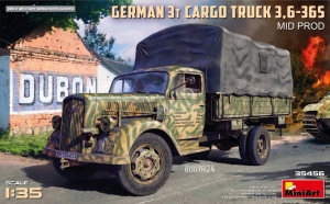 MiniArt 35456 1/35 German 3t Cargo Truck 3.6-36S (Mid Prod.) [Opel Blitz]