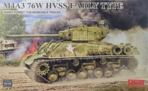 RyeField Model 5058 1/35 M4A376W HVSS (M4A3E8) Sherman (Early Production) [D82081 Turret w/T-66 Track] "Flat-Foot-Floogie"