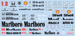 Shunko Models SHK-D354 1/20 McLaren Honda MP4/6 "Japan Grand Prix 1991" Decal w/Marlboro (for Fujimi)