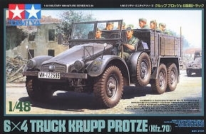 Tamiya 32534 1/48 German 6x4 Truck Krupp Protze (Kfz.70) {sealmodel code: 4.5}