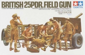 Tamiya 35046 1/35 British 25Pdr. Field Gun w/Figures