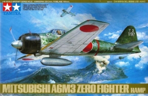 Tamiya 61025 1/48 Mitsubishi A6M3 Zero Fighter (Hamp) Model 32 {sealmodel code: 4.5}