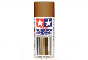 Tamiya 87160 FINE Surface Primer L for Plastic & Metal (Spray 180ml) [Oxide Red]