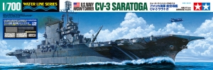 Tamiya 25179 1/700 U.S. Aircraft Carrier USS Saratoga (CV-3) "Battle of Iwo Jima 1945" w/Pontos Model Detail Up Parts