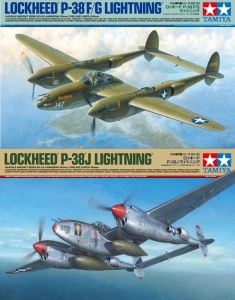 Tamiya 61120+61123 1/48 P-38F/G/J Lightning *(2 Kits)