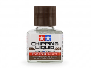 Tamiya 87225 Chipping Liquid (40ml) [to Imitate Damage to the Top Coat of Paint]
