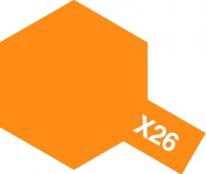 Tamiya Acrylic Color X-26 Clear Orange (23ml) [Gloss]