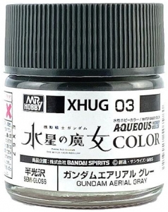 Mr. Hobby Color XHUG-03 Gundam Aerial Gray [The Witch from Mercury] (10ml) [Water-Based] (Semi-Gloss)