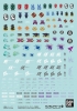 Bandai 124(61988) Gundam Decal for HG 1/144 Gundam Build Divers Series Multi-use (1)