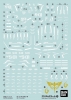 Bandai 126(61990) Gundam Decal for RG 1/144 MSN-04 Sazabi